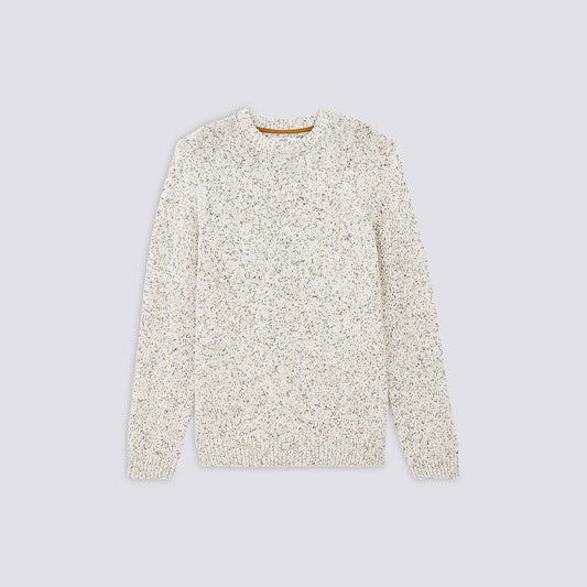 Pull col rond maille mélangée