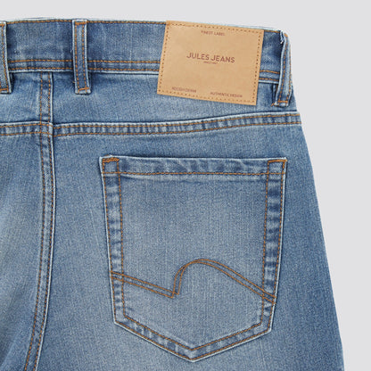 Jean slim en coton et polyester recyclés