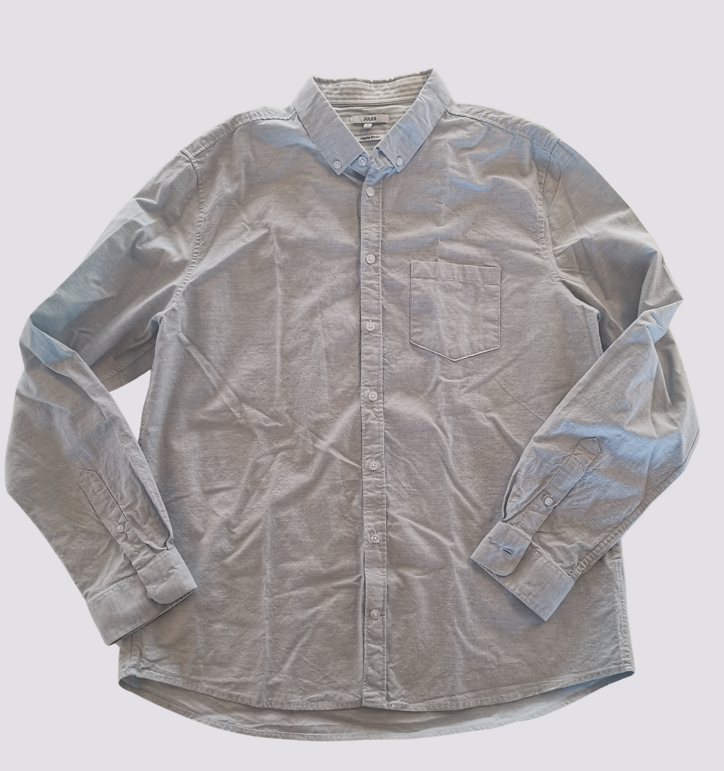Chemise regular à rayures coton