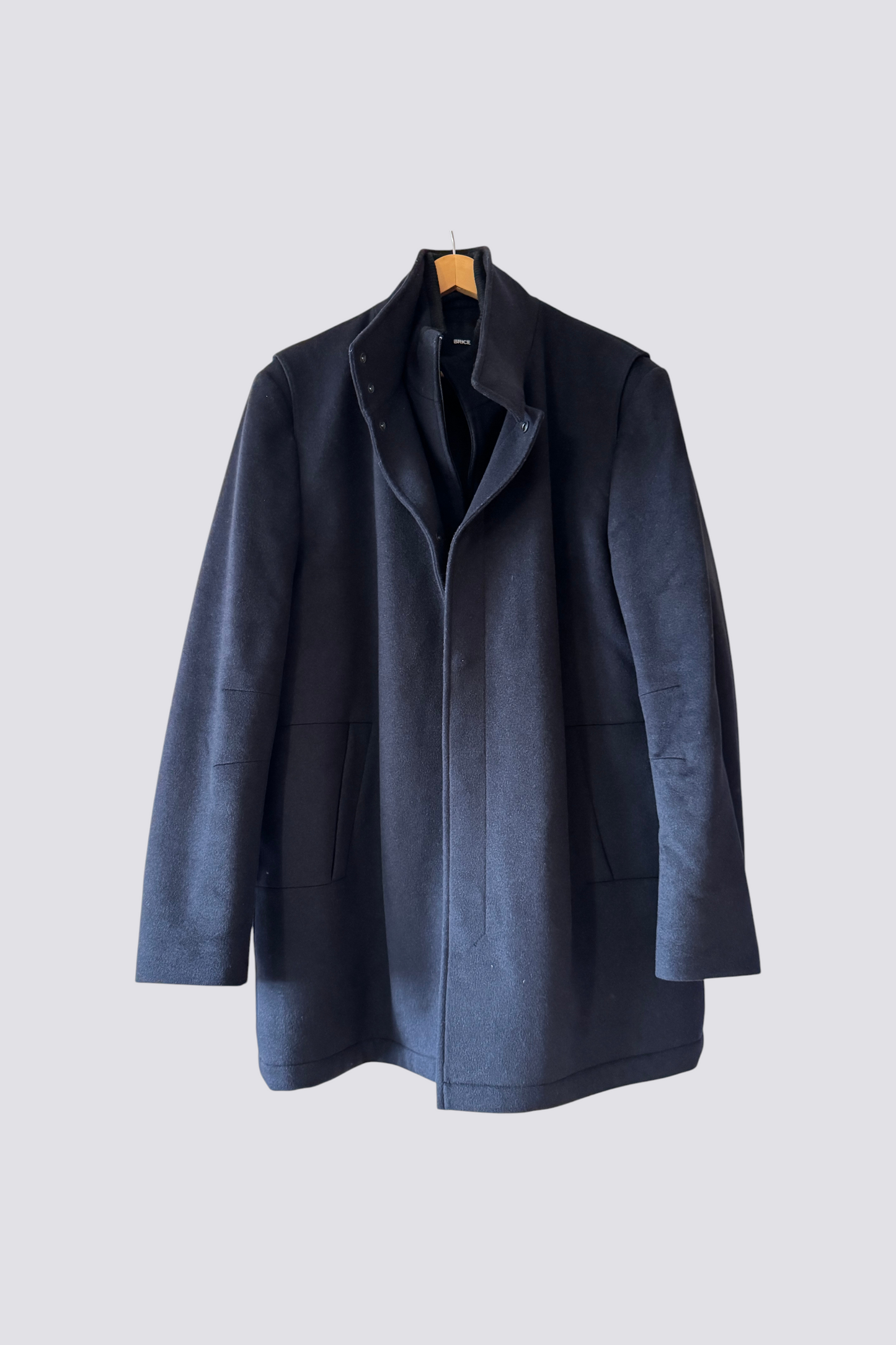 Manteau homme long fermeture double