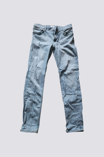 Jeans slim Tom bleu délavé