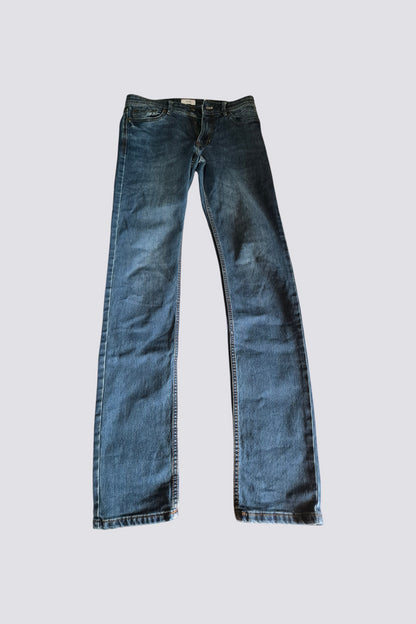 Jean straight en coton et polyester recyclés