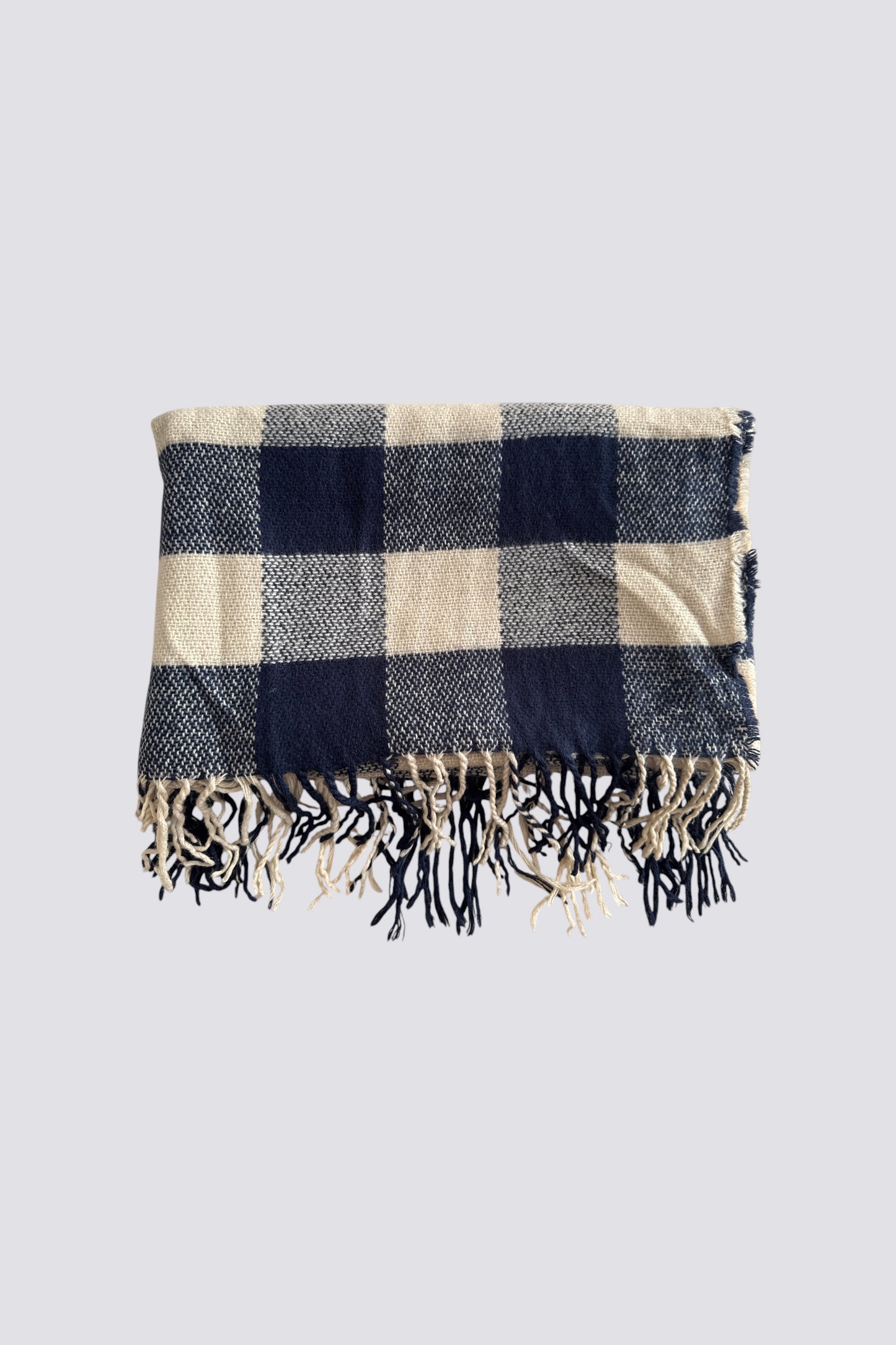Echarpe carreaux bicolore