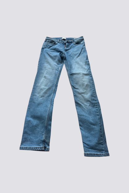 Jean straight en coton et polyester recyclés