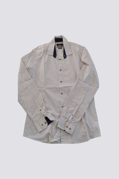 Chemise slim en popeline stretch