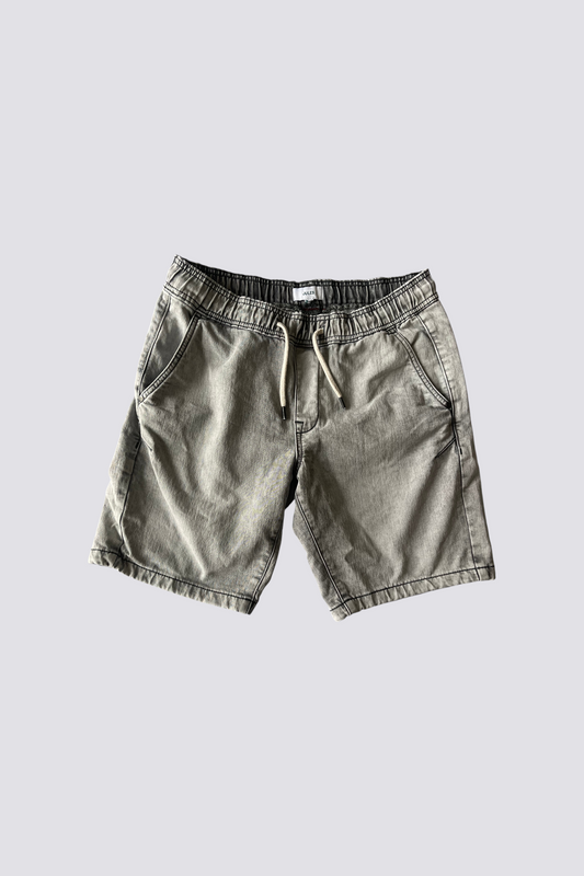 Short en jean denim gris délavé taille M