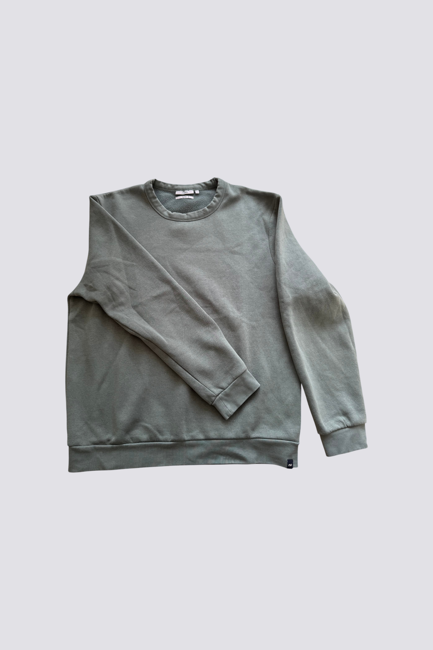 Sweat col rond uni - Vert