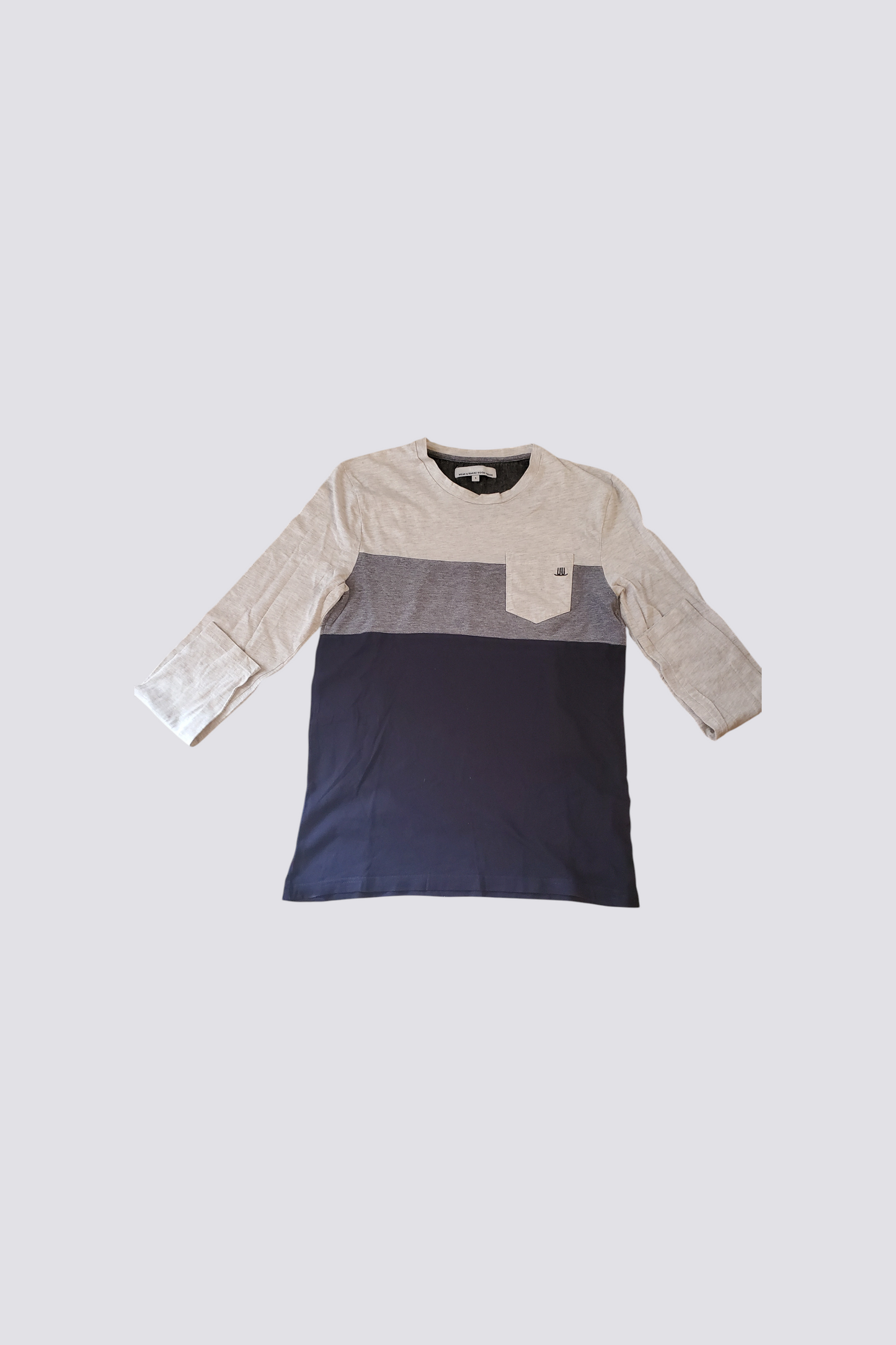 Tee-shirt col rond color block