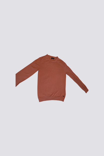 Pull à col rond en laine mérinos