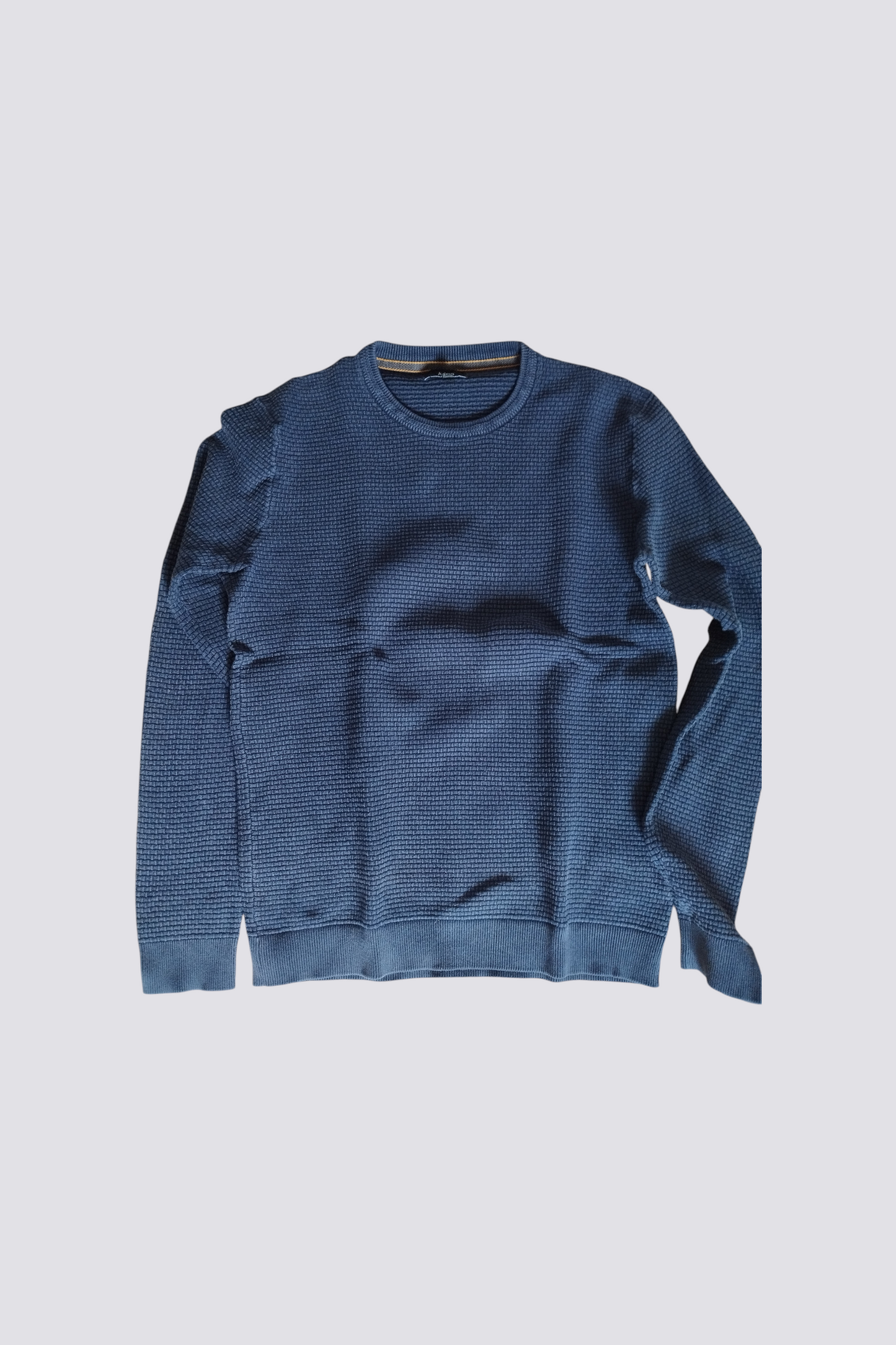 Pull col rond fantaisie (violet)