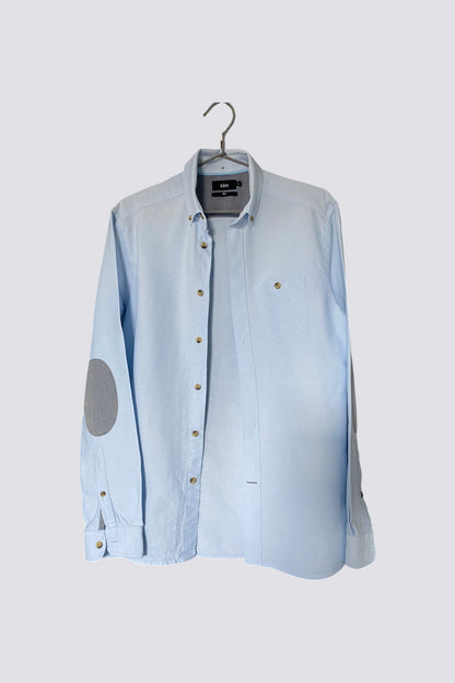 Chemise en coton avec pieces aux coudes