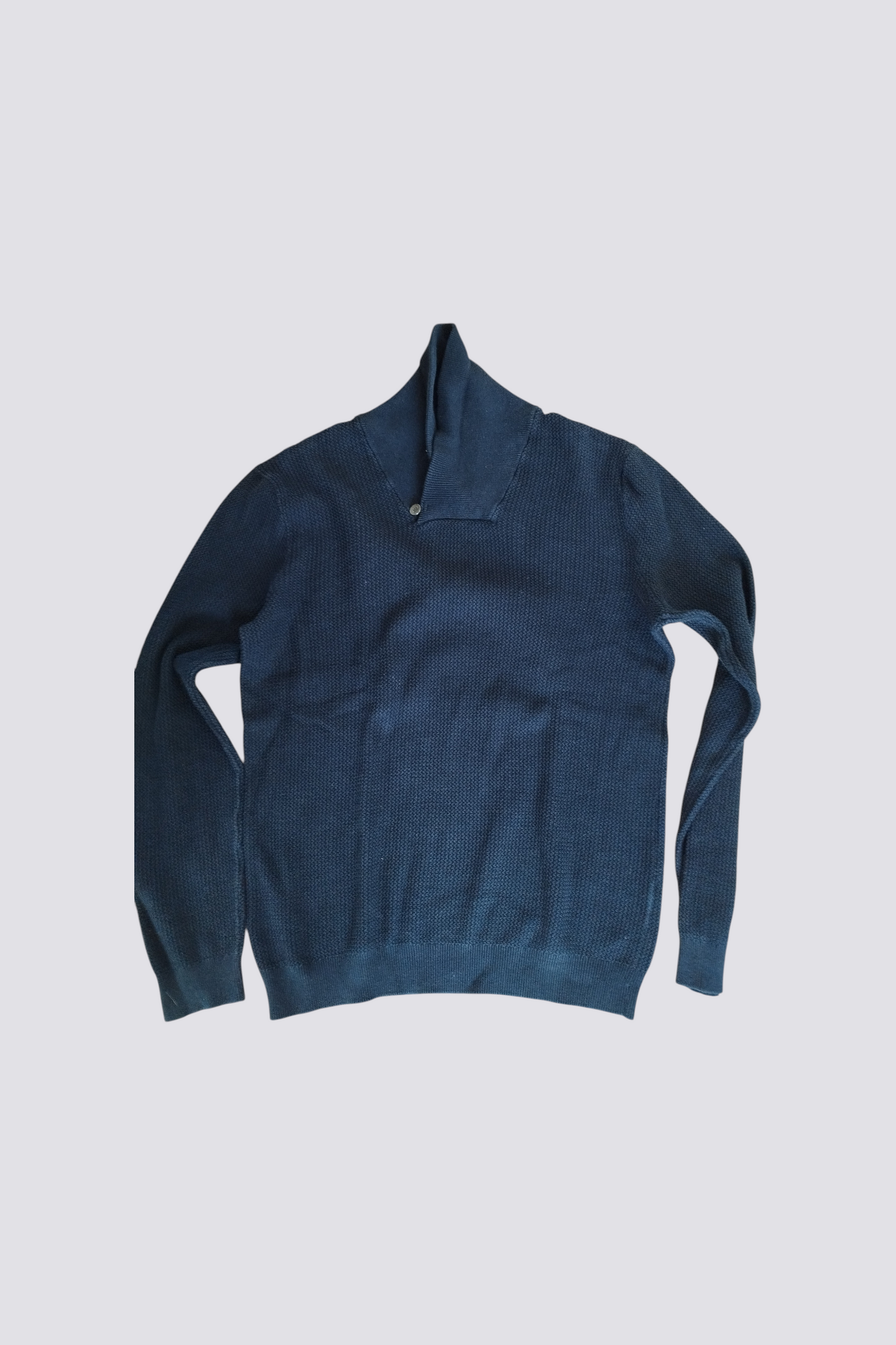 Pull col châle jeu de points