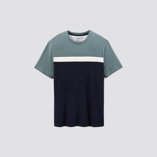 Tee shirt colorblock piqué