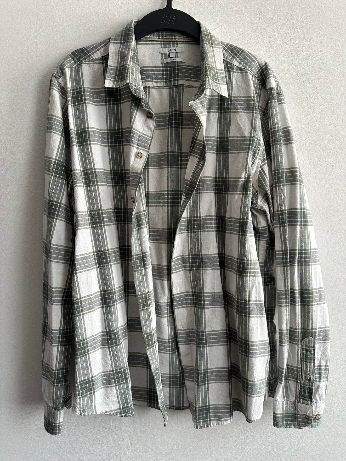 Chemise regular carreaux coton biologique