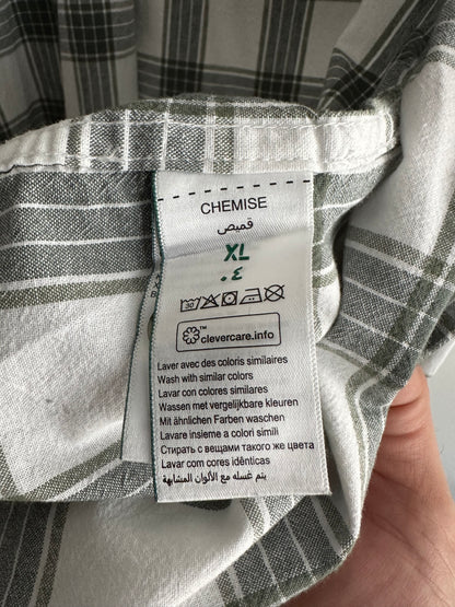 Chemise regular carreaux coton biologique