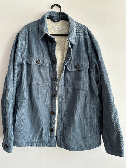 Chemise regular unie velours doublure en sherpa