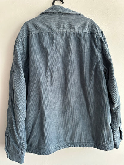 Chemise regular unie velours doublure en sherpa