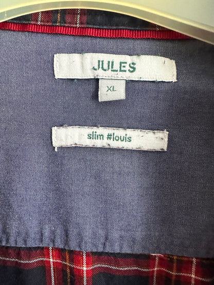 Chemise slim à carreaux pointe boutonnée