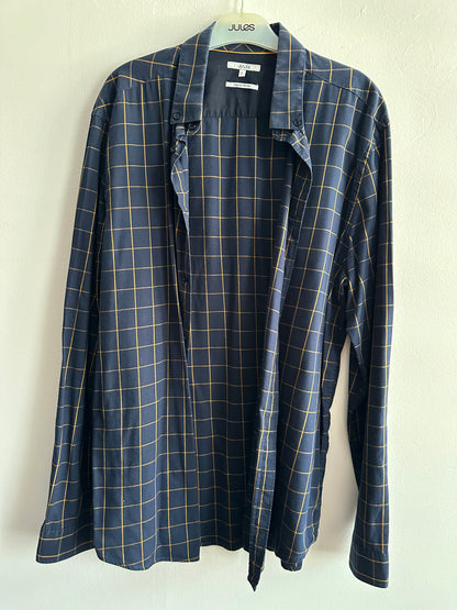 Chemise regular à carreaux coton