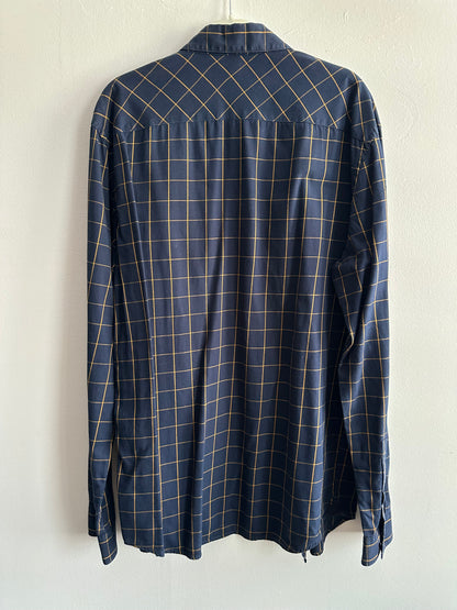 Chemise regular à carreaux coton