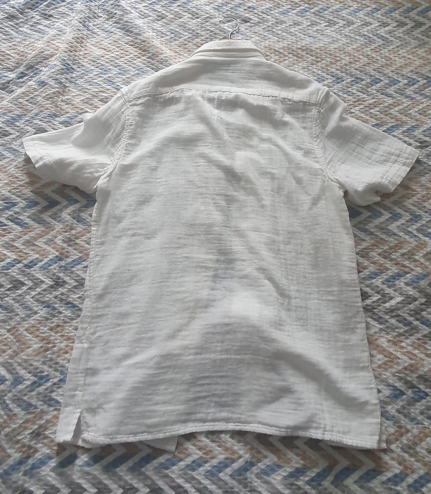 Chemise blanche manche courte taille S