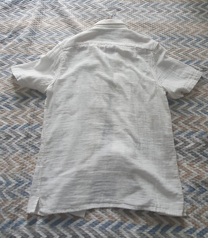 Chemise blanche manche courte taille S