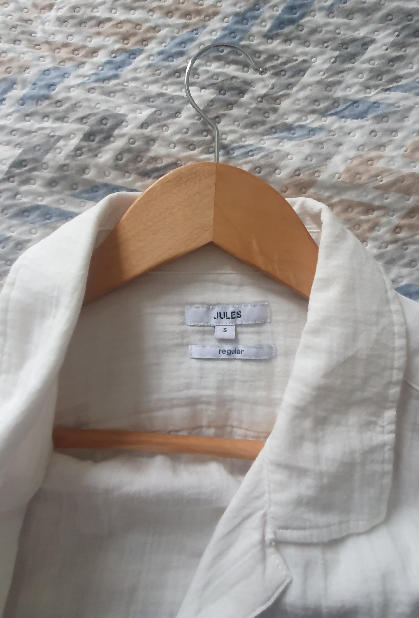 Chemise blanche manche courte taille S