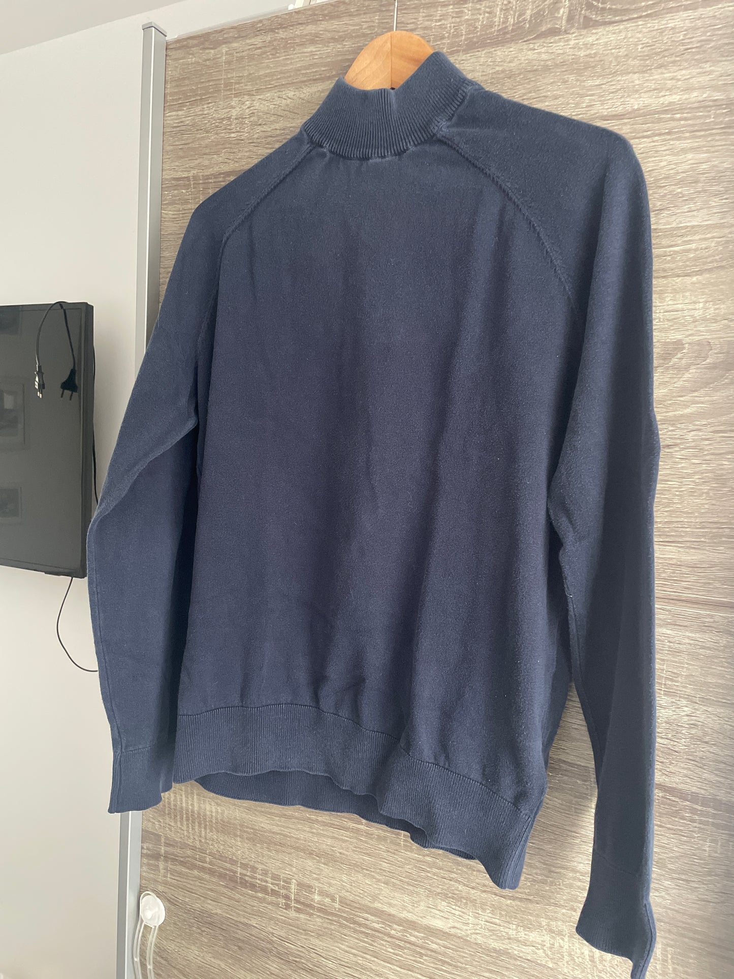 Pull col cheminé en coton