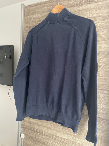 Pull col cheminé en coton