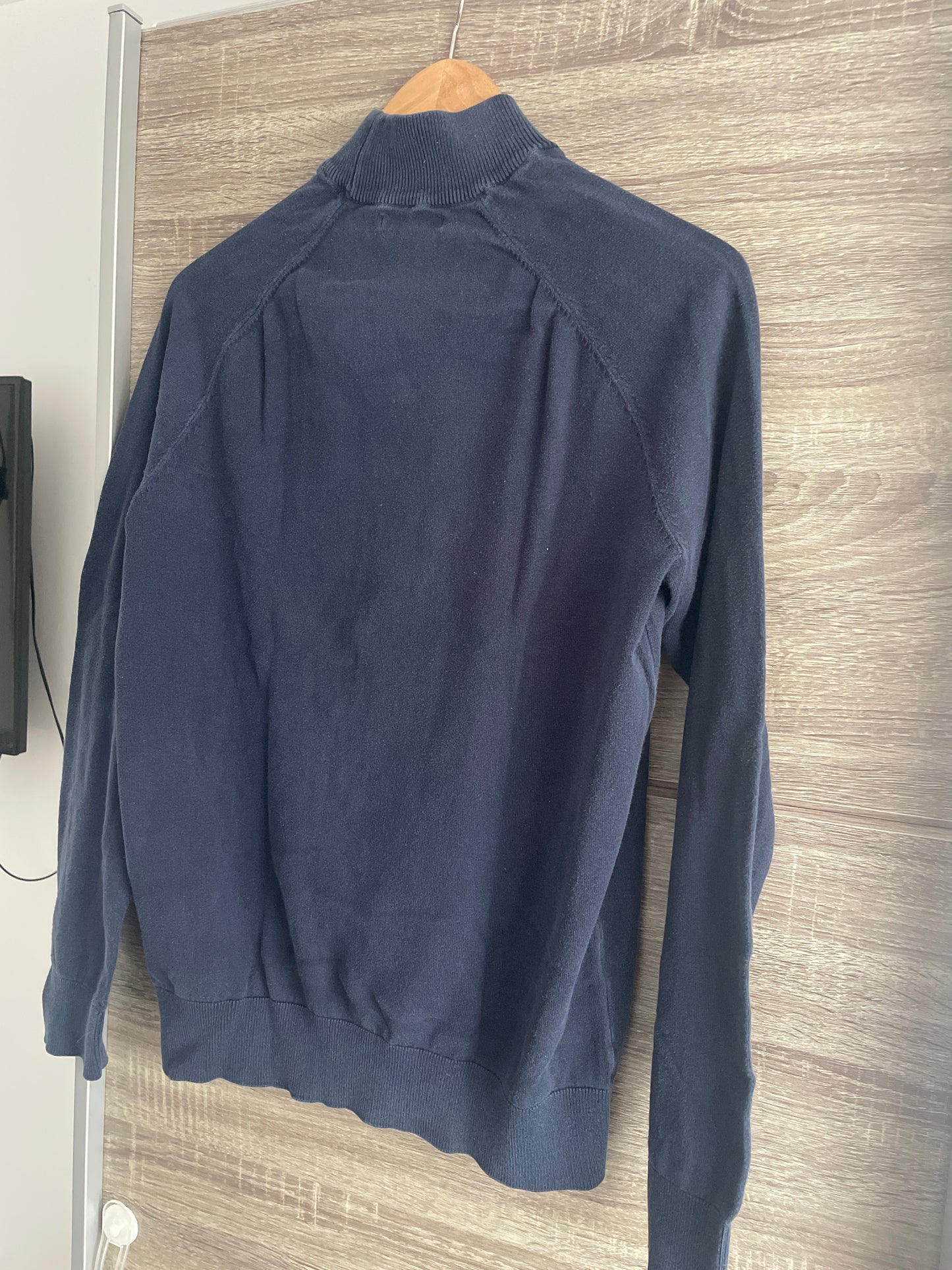 Pull col cheminé en coton