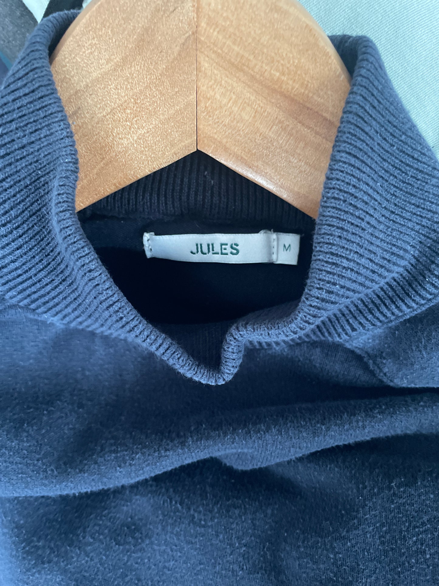 Pull col cheminé en coton