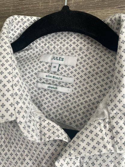 Chemise slim micro géométrique coton