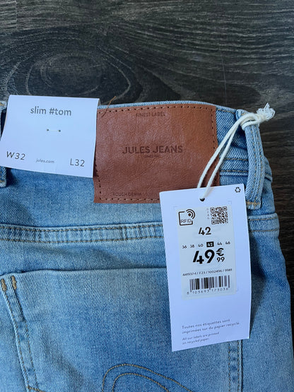 Jean slim 4 longueurs en coton recyclé