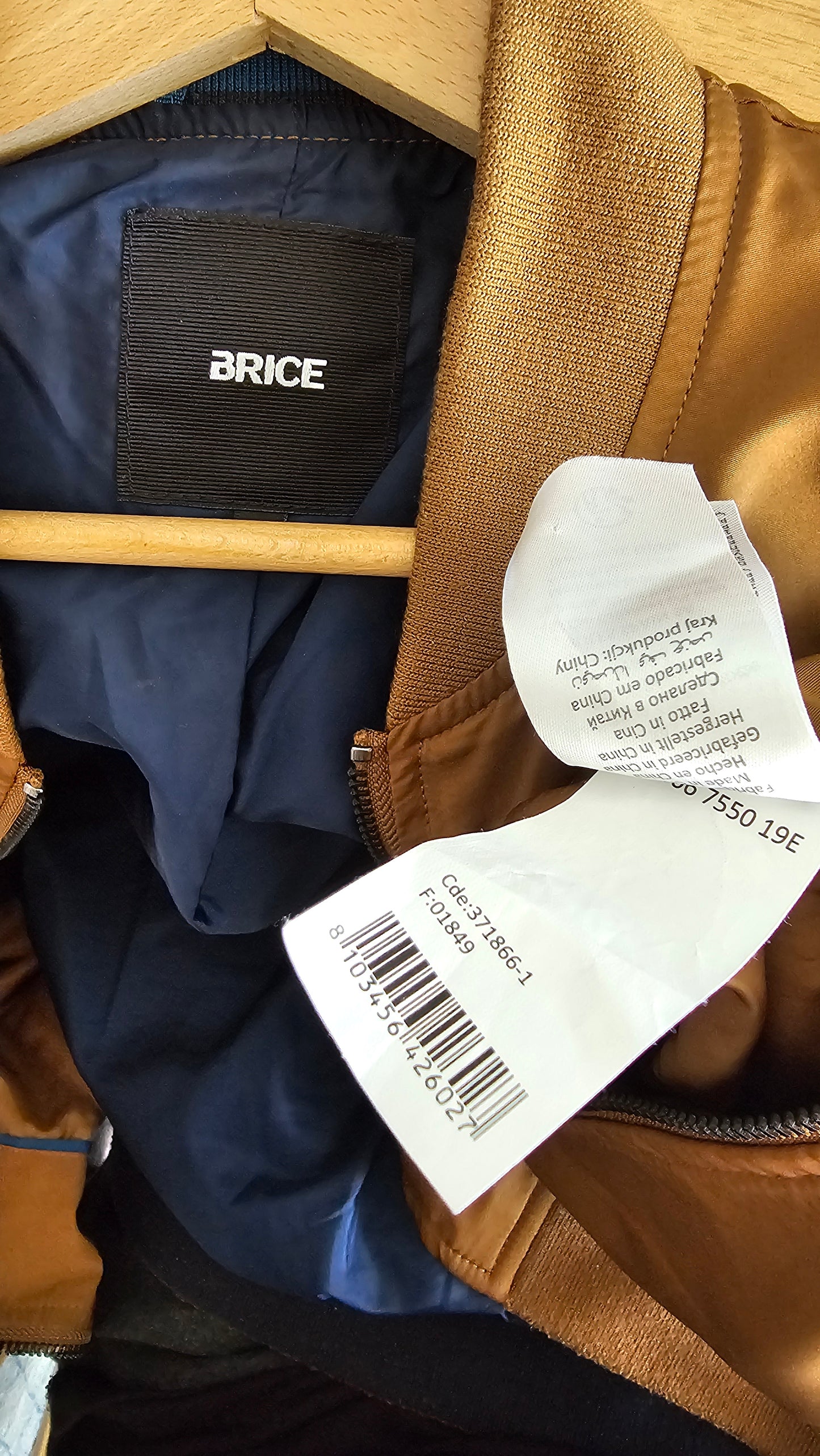 Blouson col teddy bomber