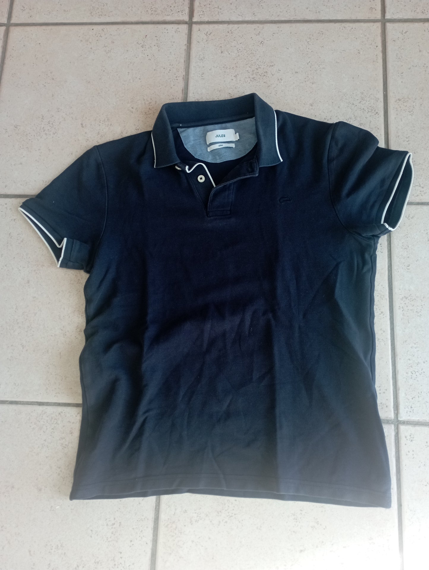 Polo homme marine