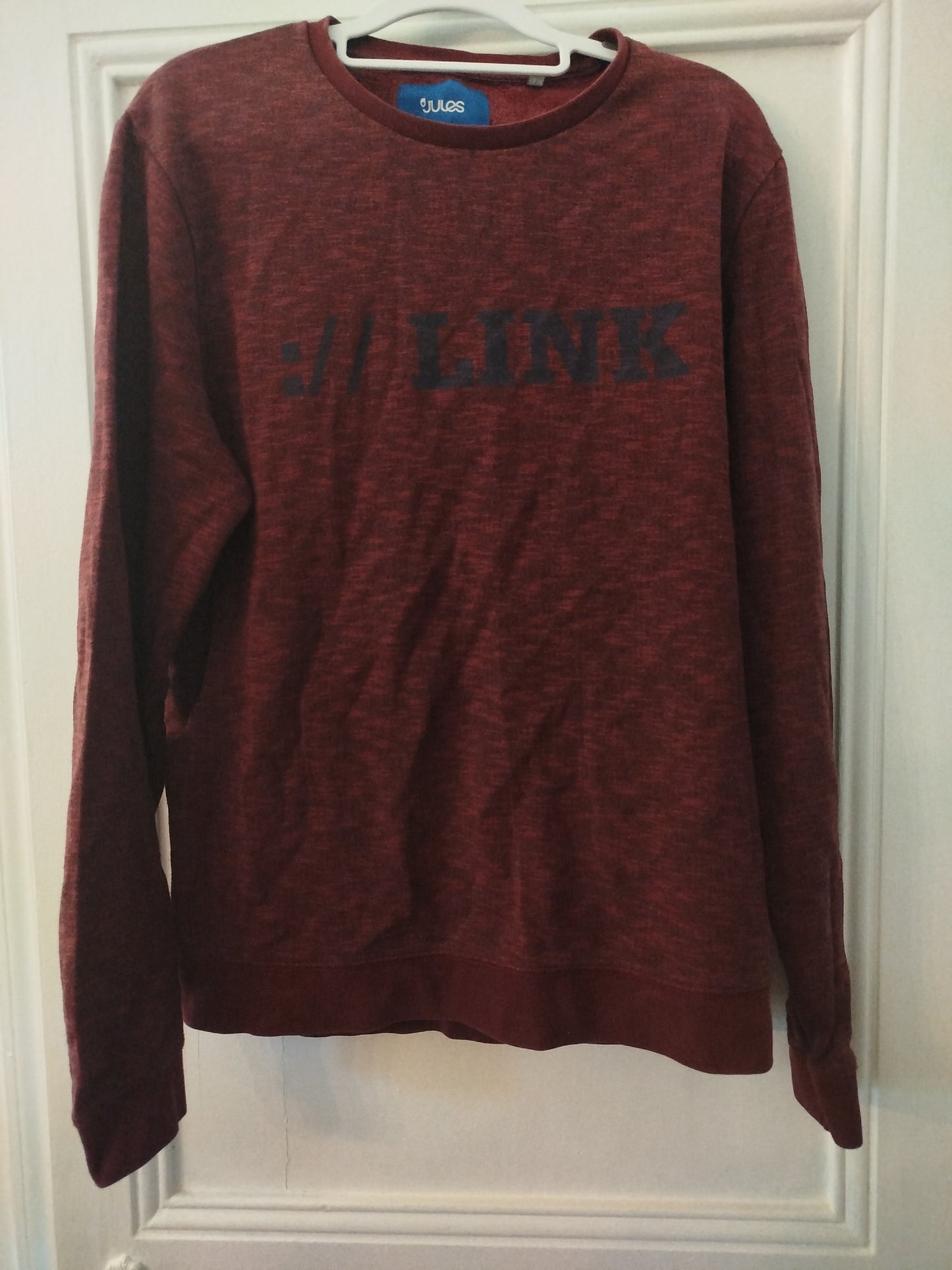 Pull bordeaux, Jules Keep cool & Playful. 33% polyester 67% coton