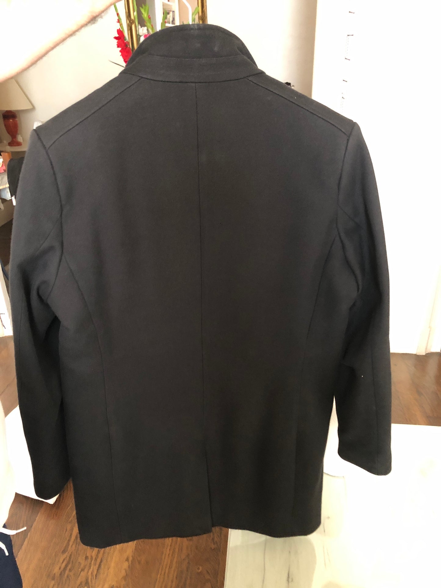 Manteau zippé col montant