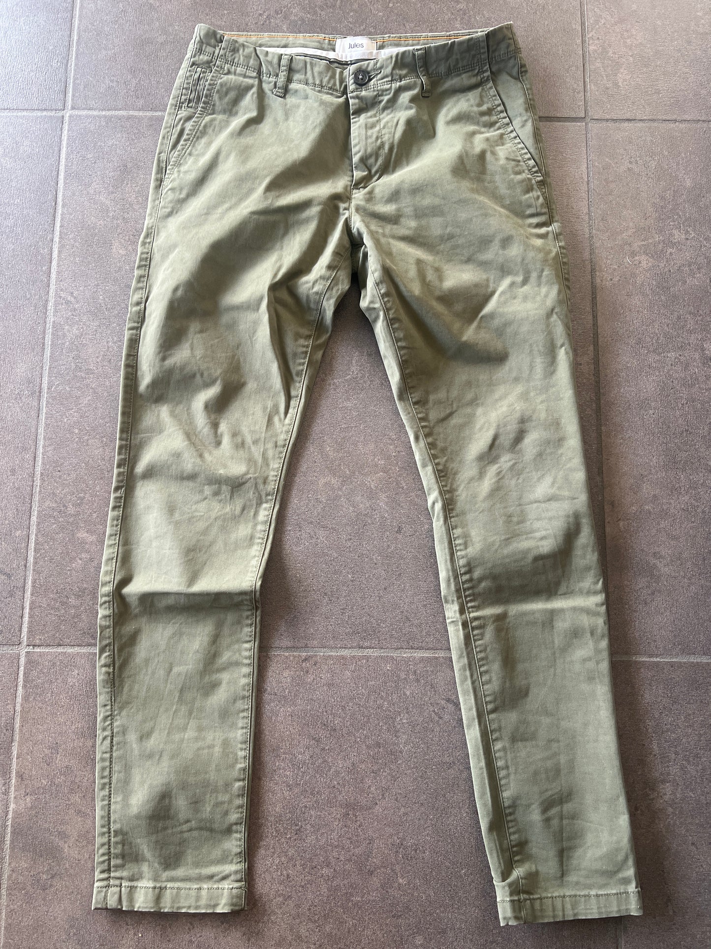 Pantalon slim Sasha kaki