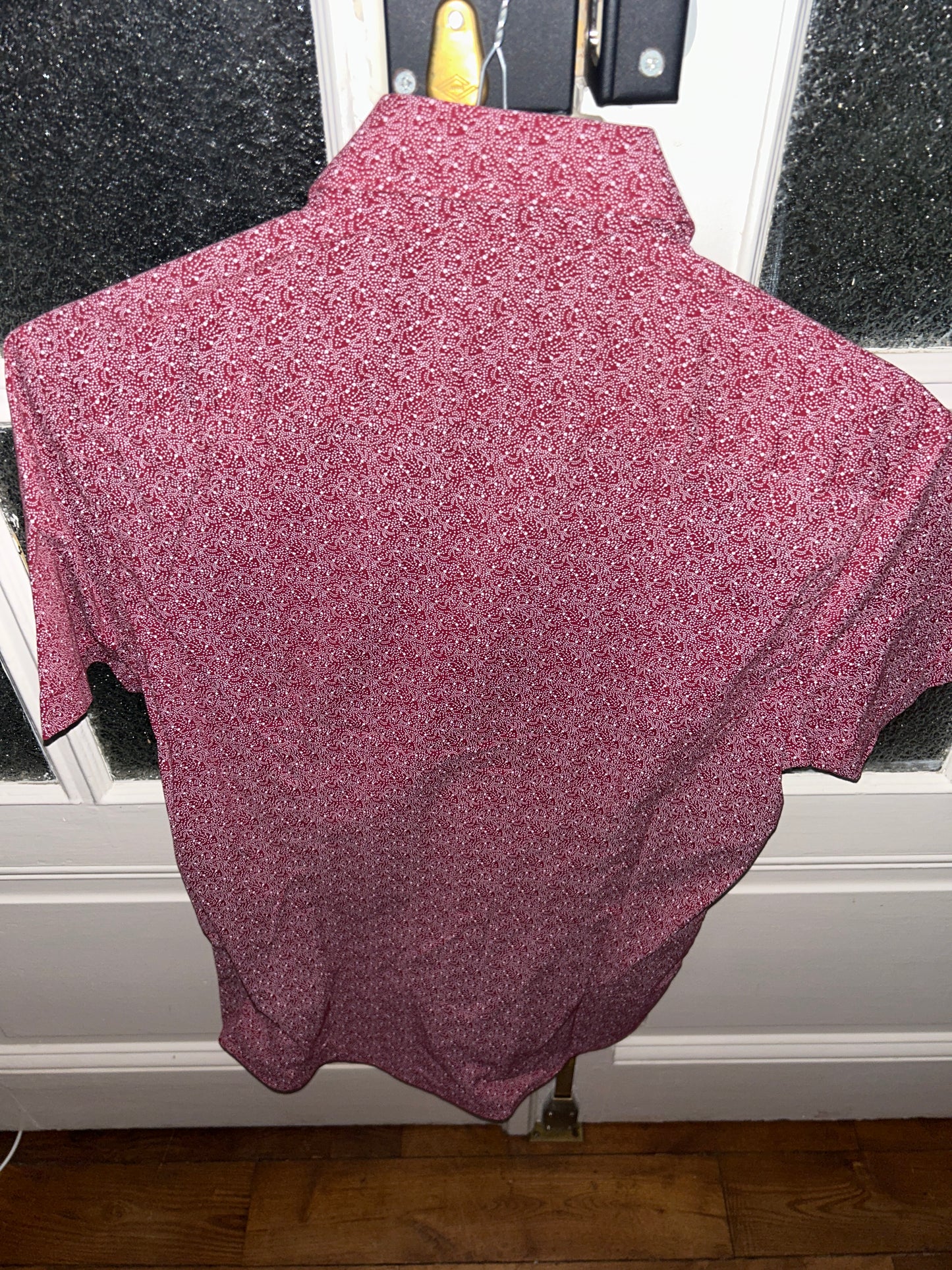 Chemise manches courtes slim imprimée