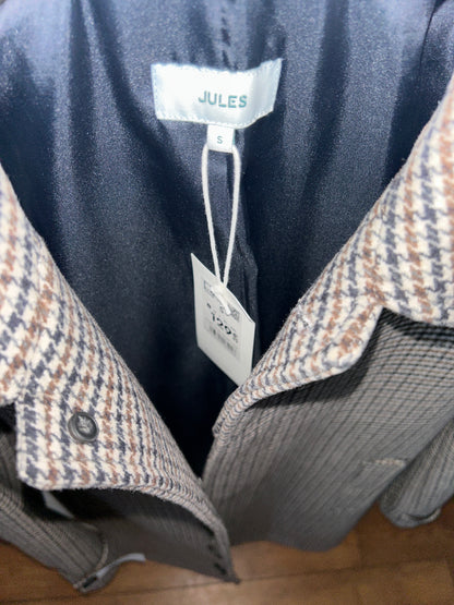 Manteau col chemise motif pied de puce