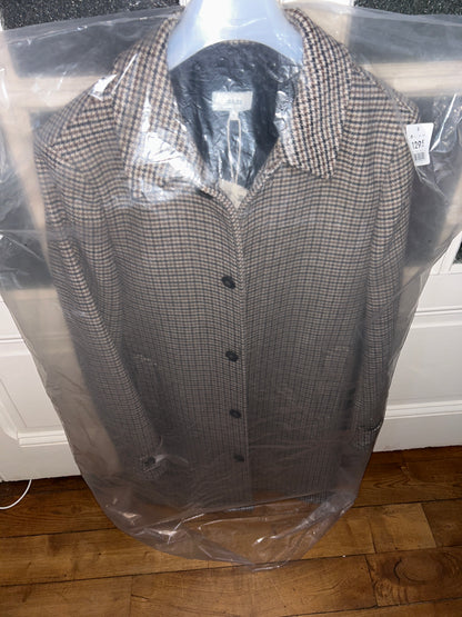 Manteau col chemise motif pied de puce