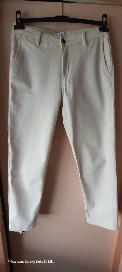 Jean large beige