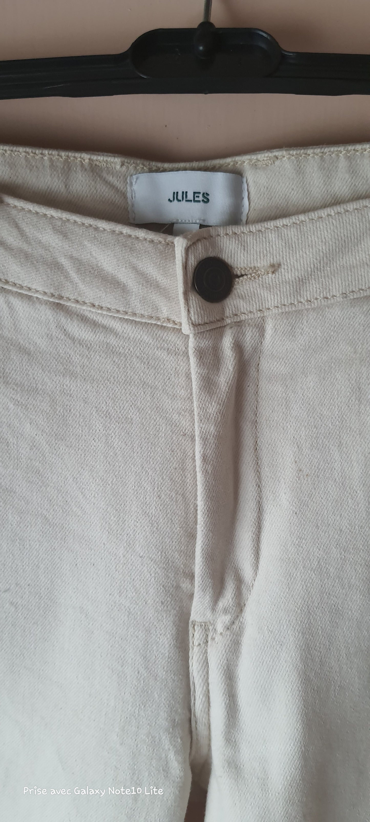 Jean large beige