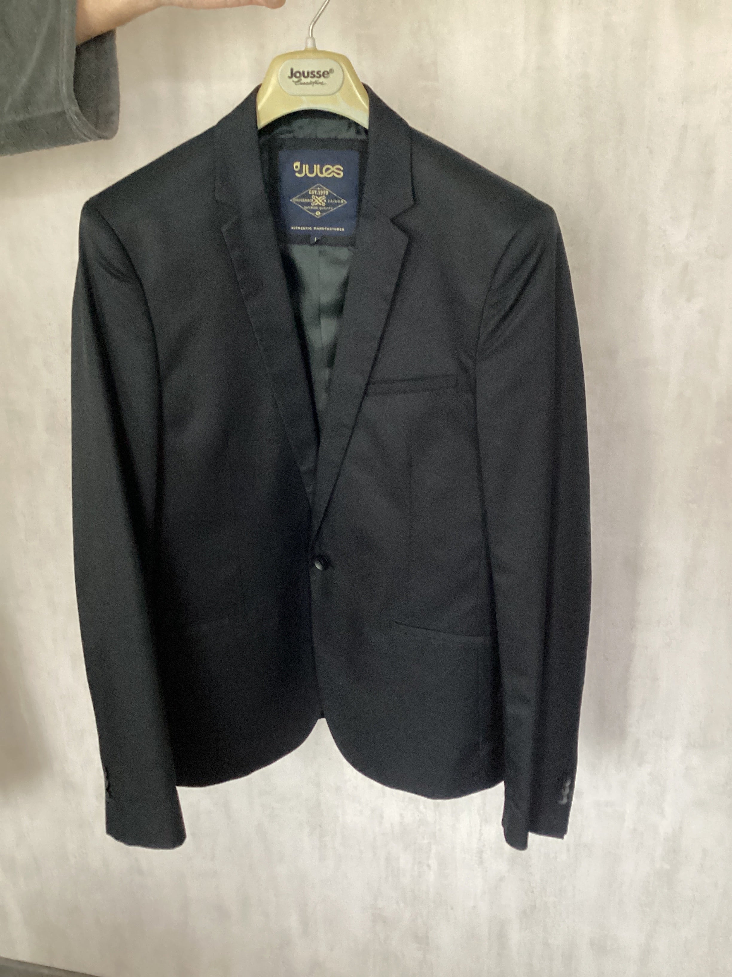Veste De Costume ECCE UOMO Neuve - Taille 52 (L) - Bleu Prune - Avec étiquettes