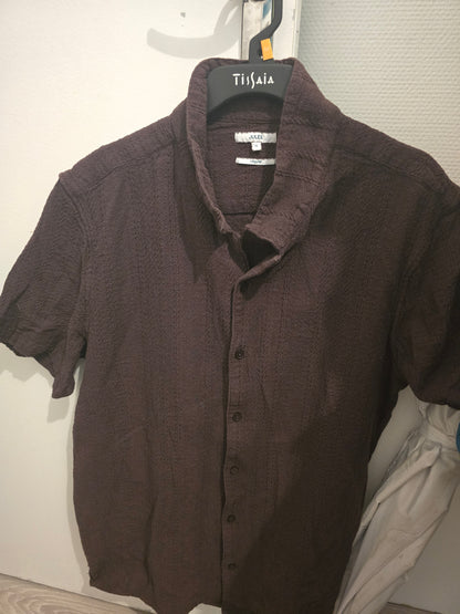 Chemise marron été chemisette