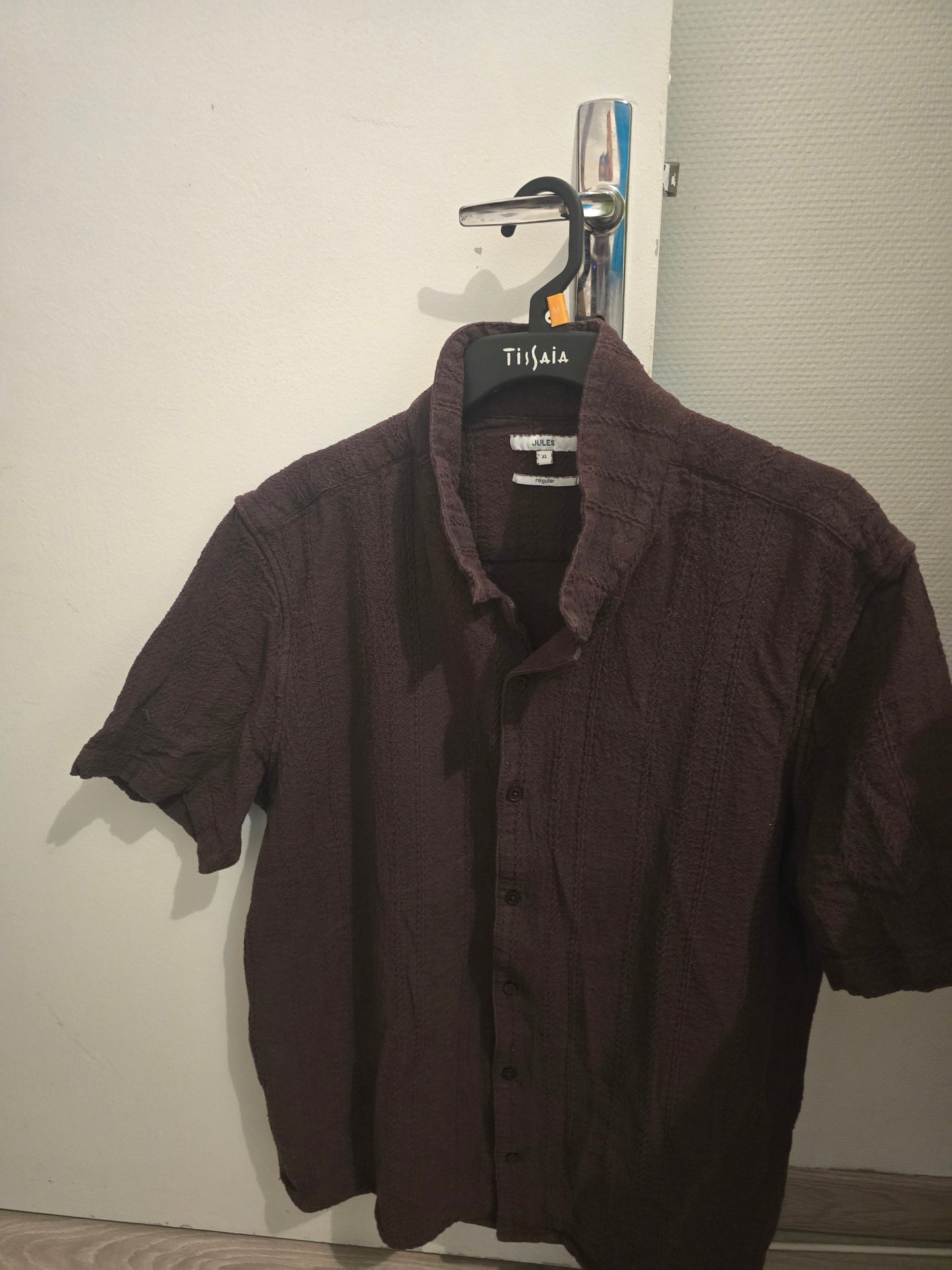Chemise marron été chemisette