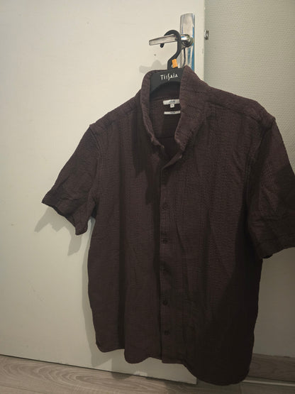 Chemise marron été chemisette