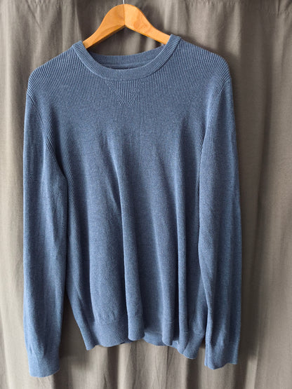 Pull col rond en côtes