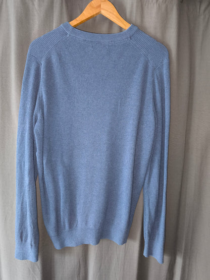 Pull col rond en côtes