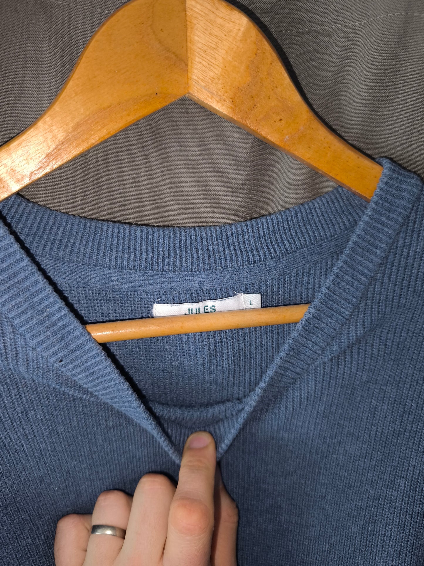 Pull col rond en côtes